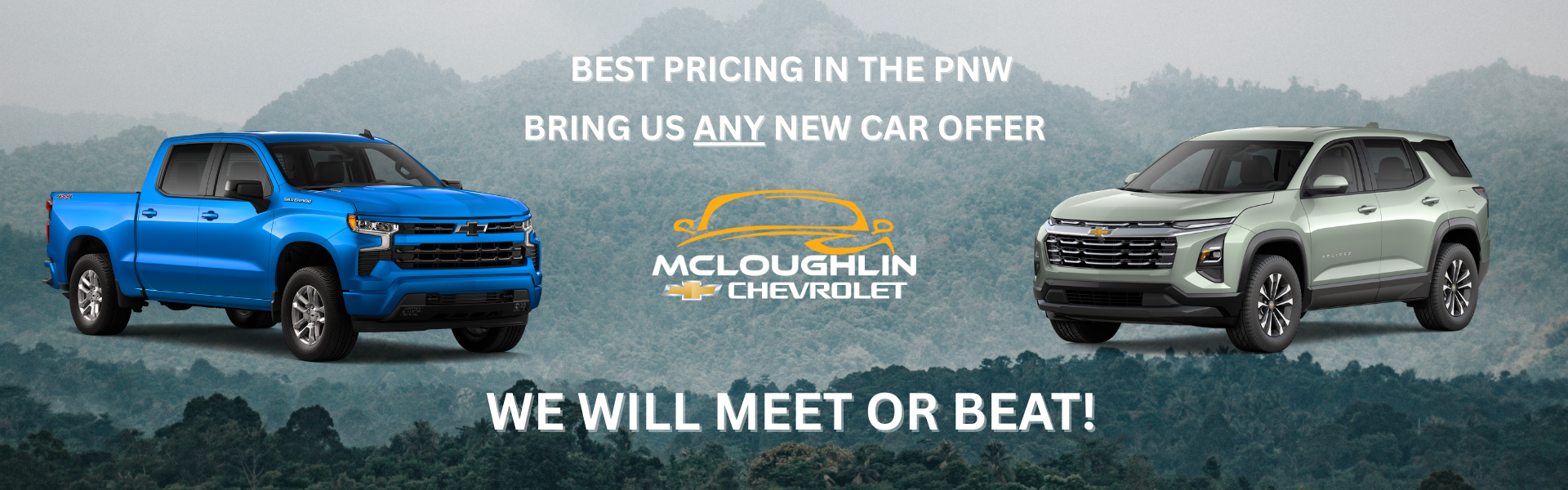 Best Pricing in the PNW, McLoughlin Chevy
